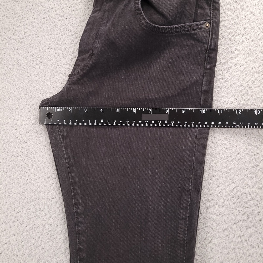 6397 Jeans Womens 27 Faded Black Mini Skinny Relaxed Fit‎ Denim NP042 Italy - Picture 12 of 15